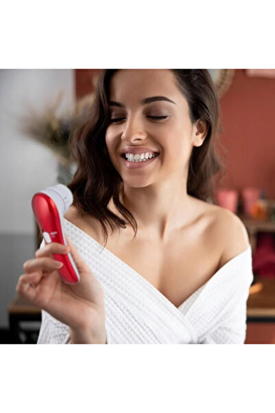 Gonga Perie pentru curățare facială 2 in 1, Gonga® Rosu