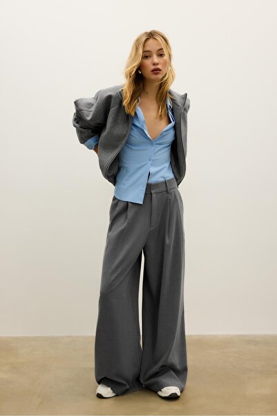 Stradivarius Yumuşak dokunuşlu balon ceket