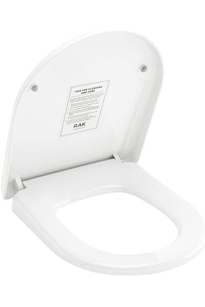 RAK غطاء مقعد المرحاض البيضاوي الفاخر ذو الإغلاق الناعم من السيراميك RAK-Jume...
