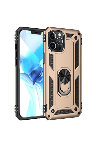 zore iPhone 12 Pro Compatible Msra Vega Case-Gold
