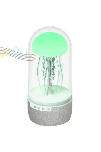 TodayShop Jellyfish Bluetooth Speaker Lamp - LED RGB, 3D Stereo Surround, Powerful Bass