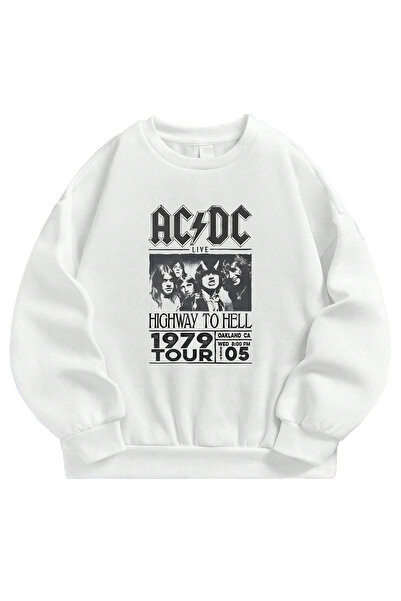SVART WEAR Acdc cu imprimeu supradimensionat Hanorac unisex tricou