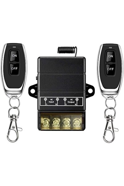 OEM Wireless switch, with 2 remote controls, for home appliances, black/silver