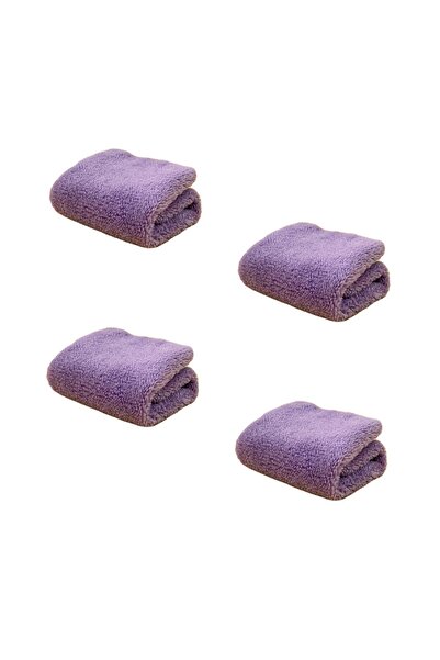 Tisul 4 ADET Mor mop BEZİ Mandallı Mop Aparatı Yedek Bezi 4'lü