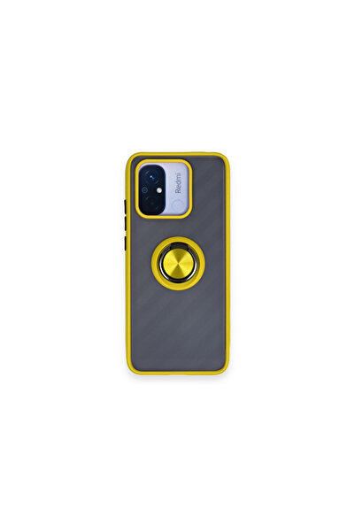 NewFace غطاء سيليكون مونتريال لـ Xiaomi Redmi 12C مع حلقة - أصفر