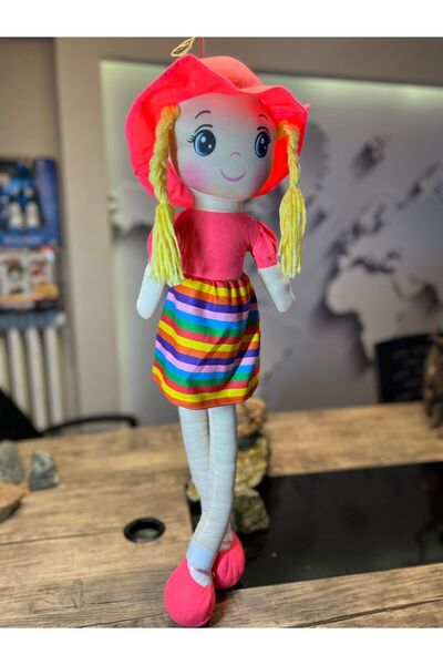 SAAY AKSESUAR SAFİNAZ PEMBE RENK BEZ BEBEK 50cM