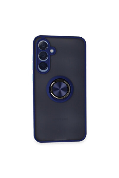 NewFace غطاء حماية سامسونج جالاكسي A55 5G من السيليكون مع حلقة مونتريال - أزر...