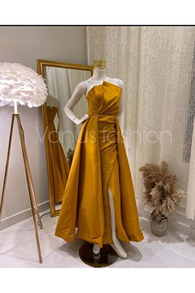 vanus fashion فستان سهرة ميدي ( 4 الوان) 3567
