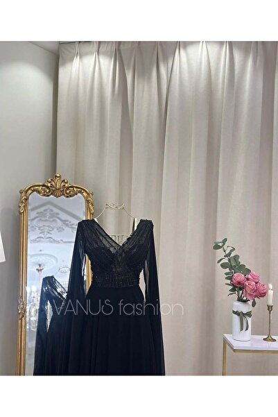 vanus fashion فستان سهرة طويل 4146