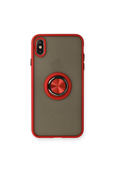 NewFace iPhone X Case Montreal Ring Silicone Cover - Red