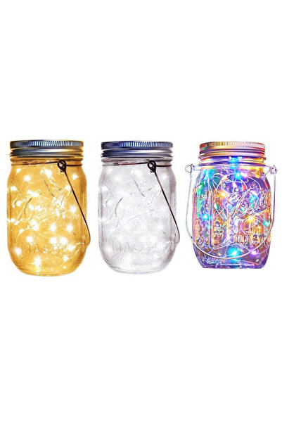 Tenzo Lampă solară decorativă tip borcan – 600 mAh, lumină caldă