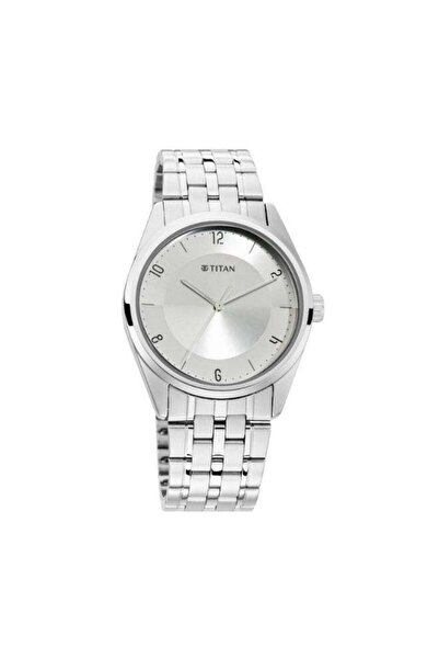 Titan Men's Watch 1729SM06 – Polished Metal Case, Modern Dial