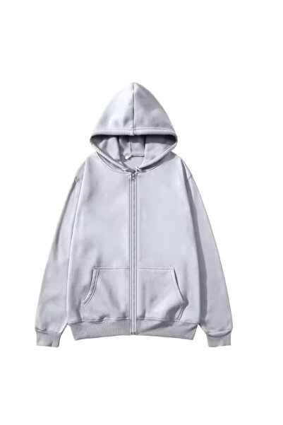 MAGORS سترة بدون طباعة من ستيل-إكس مع سحاب، سترة مدرسية بغطاء للرأس