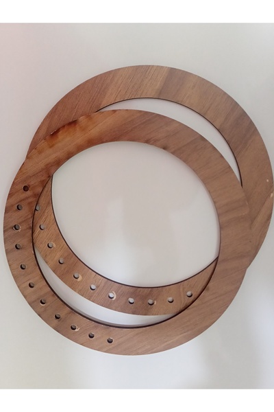 Sultan Wood Look Acrylic Bag Handle - Pair