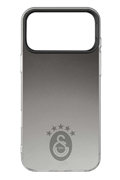 Galatasaray iPhone 17 Pro Uyumlu 5 Yıldız Tek Renk Arma Premium Lisanslı Telefon Kılıfı