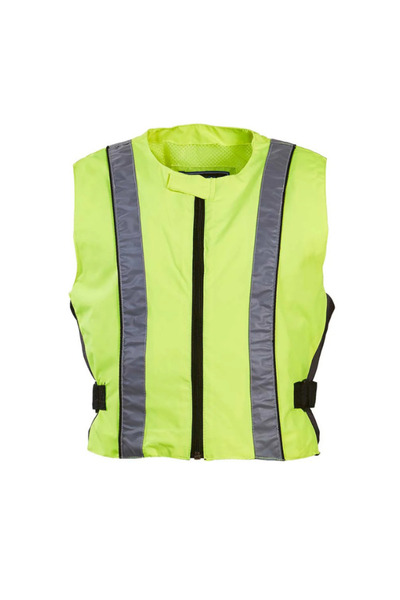 GMS Taslan 330D Reflektörlü Motosiklet Yeleği - Yellow Fluo