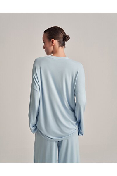 lessandromance RAHAT FORMLU BLUZ BEBE MAVİSİ