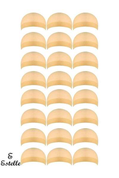 Estelle 24 Pcs (12 Pack) Nylon Wig Caps for Women and Men