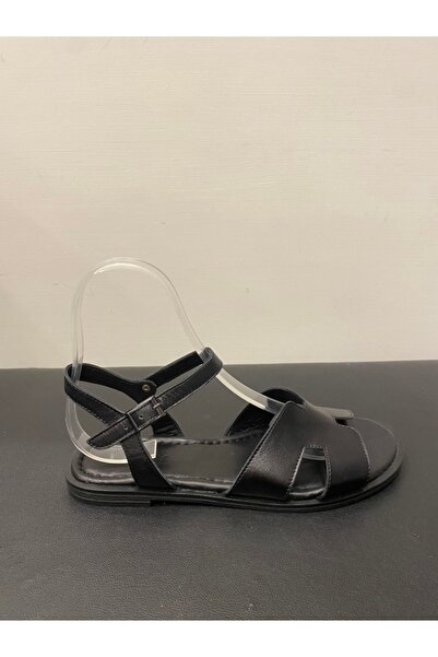 Özay Sandale de damă din piele naturală cu talpă plată