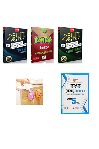 paraf yayınları TYT ELİT KARMA TÜRK+TYT KONTAK TÜRK+TYT ELİT KARMA SOSYAL+SON...