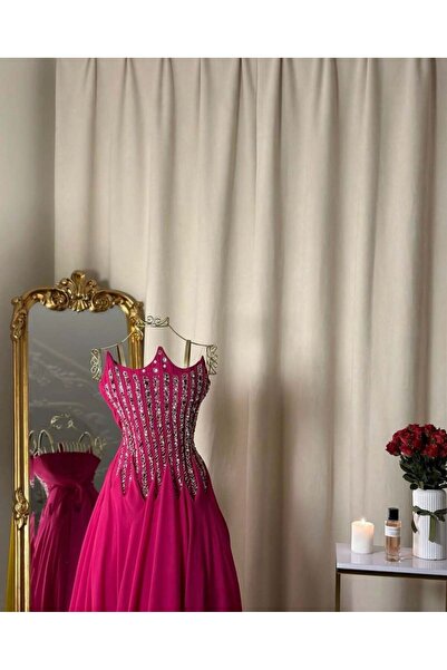 vanus fashion فستان طويل (3 الوان ) 4414