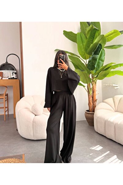 NURCAN KESKİN STORE Modal Fabric Bat Sleeve Detailed Oversized Original Brand...