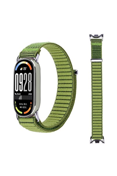 Nextron Xiaomi Mi Band 8 Mi Band 9 Mi Band 10 Uyumlu Hasır Örgü Dokuma Cırtlı...