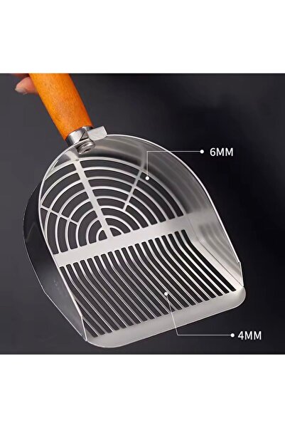 HESPERUS مجرفة معدنية فاخرة من الفولاذ المقاوم للصدأ لتنظيف رمل القطط - مجرفة...