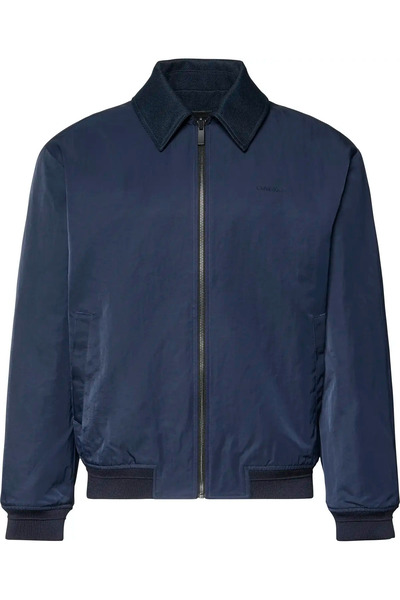 Calvin Klein LS NYLON COLLARED REVERSIBLE JKT Erkek Lacivert Mont