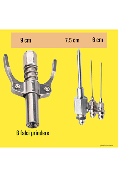 OEM Trusa set cap gresare decalimetru, cu 3 ace gresare pentru spatii inguste si 23 variante nipluri