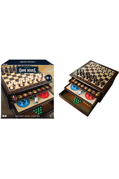 Ambassador بيت ألعاب خشبي فاخر من كرافتسمان - 10 في 1