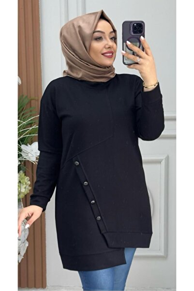 Ebrarengiz Moda DORA KADIN DÜĞMELİ TUNİK