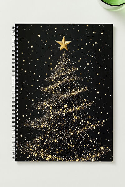 BLACKONECLASS YENİYIL (YILBAŞI) TEMALI A5 Metal Spiralli Çizgisiz Sert Kapak ...