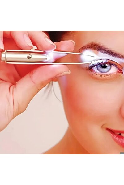 ORGANICYOU DONGHOU LED Işıklı Kaş Cımbızı-Paslanmaz Çelik Akıllı Tasarım,Ergo...