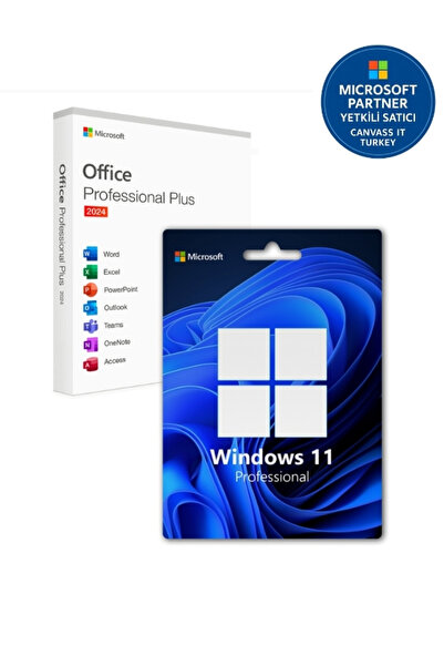MICROSOFT Office 2024 Pro Plus + Windows 11 Pro Dijital Lisans Key Ömür Boyu