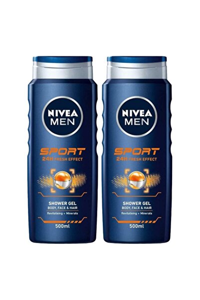 Nivea Men Set 2 x Gel de Dus Sport, cu Minerale, 500 ml