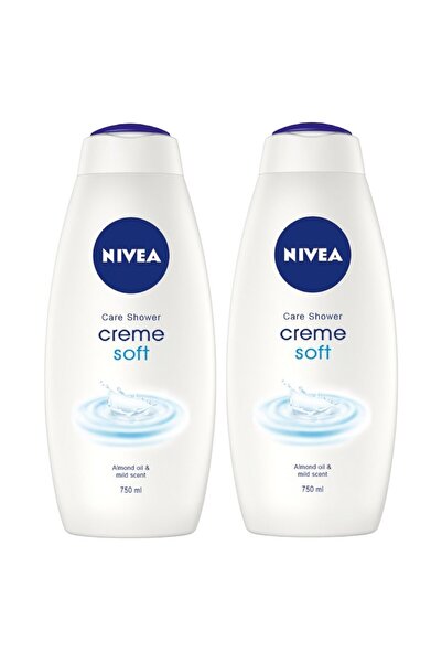 NIVEA Set of 2 x Creme Soft Shower Gel, 750 ml
