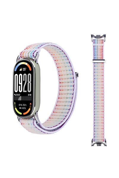 Nextron Xiaomi Mi Band 8 Mi Band 9 Mi Band 10 Uyumlu Hasır Örgü Dokuma Cırtlı...