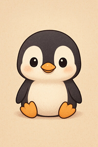 librescraft Penguen ve Sincap Boyama Seti Kendin Yap DIY