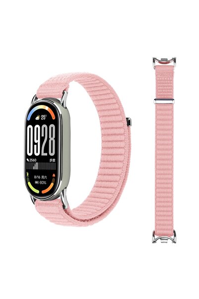 Nextron Xiaomi Mi Band 8 Mi Band 9 Mi Band 10 Uyumlu Hasır Örgü Dokuma Cırtlı...