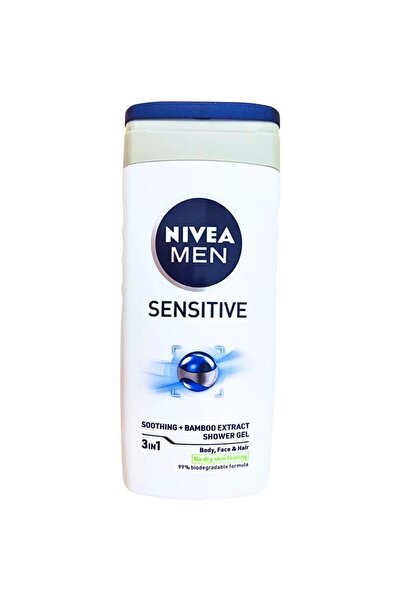 Nivea Men Set 4 x Gel de Dus Sensitive, cu Extract de Bambus, 250 ml