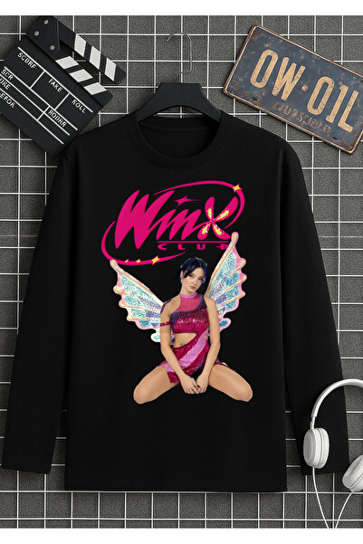 RYO FASHİON Μπλουζάκι Manifest με τύπωμα , μαύρο μακρυμάνικο μπλουζάκι από 10...