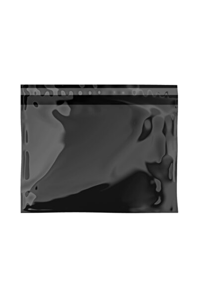 Packanya 30x20+5 - 100 Adet - Siyah Parlak Cepsiz Kargo Poşeti