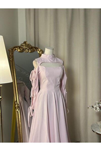 vanus fashion فستان بتصميم انثوي ساحر (لونين) 5480