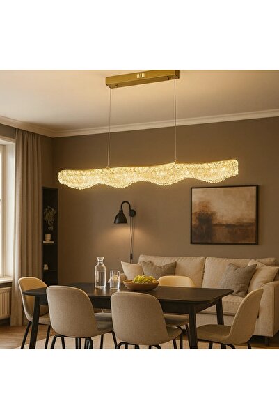 OEM Pendul LED Modern 76W Finisaj Auriu Treonix