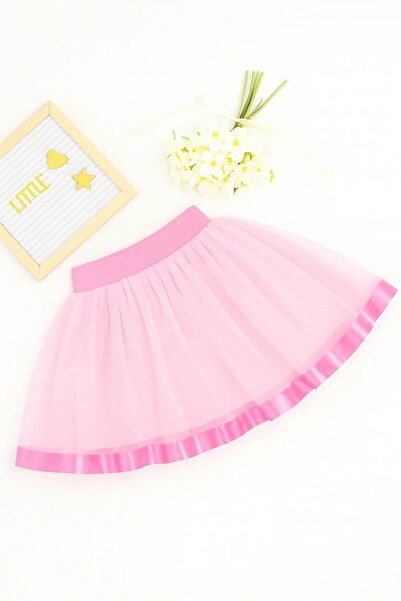 falcomini Fusta pentru fetiță, culoare roșu și alb, cu centură, design elegan...