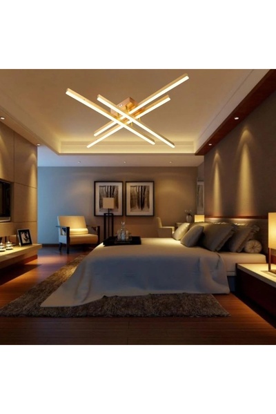 OEM Square LED Chandelier Gold Adjustable Light 3000-6500K Nerion