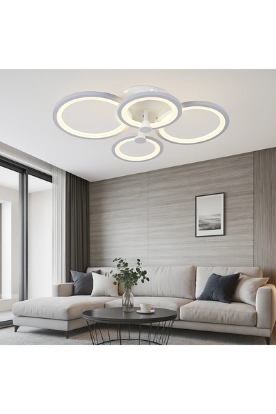 OEM Lustra LED cu Telecomanda Design Modern cu Inele 108W 3000–6500K Dareon