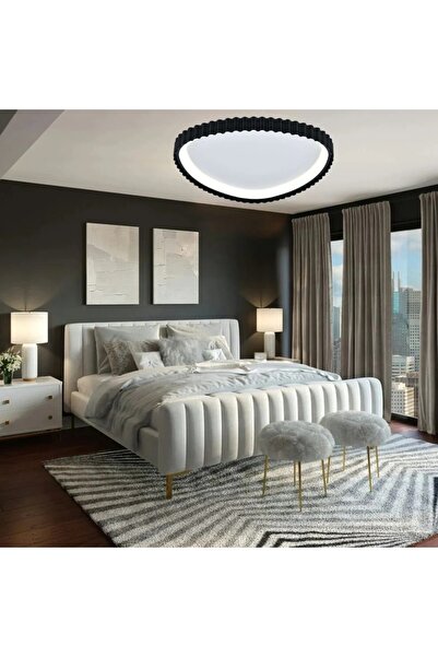 OEM LED Ceiling Light with Wave Design and Remote Control, Adjustable Light 3...