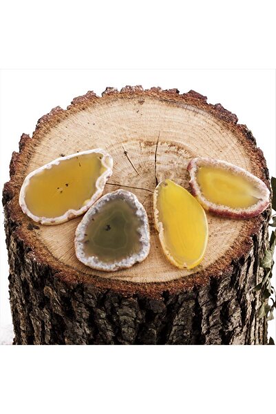 ZERO LAND 1590105739 قلادة من العقيق (210501) - أصفر -1